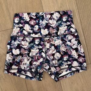 Lululemon biker shorts; 3” inseam